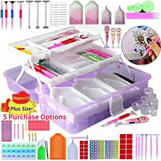 5D Originality Diamond Painting Accessories Kit - DIY Cross Stitch Craft Tool for Art Embroidery, Includes Diamond Painting Tools