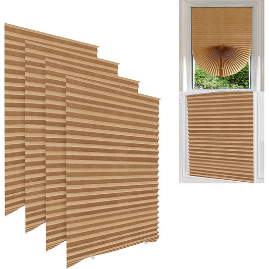 Zebra Window Blinds – Room Darkening Roll-Up Shades for Windows and French Doors – Ideal for Kitchen and Bathroom