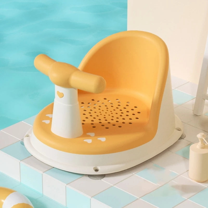 Comfortable Infant Bath Tub Chair: Anti-Slip Baby Bathing Solution - Great Shower Gift for Newborns 6-18 Months