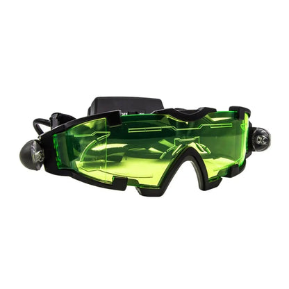 Adjustable LED Night Vision Motorcycle Goggles – Windproof Racing and Hunting Glasses with Flip-Out Light