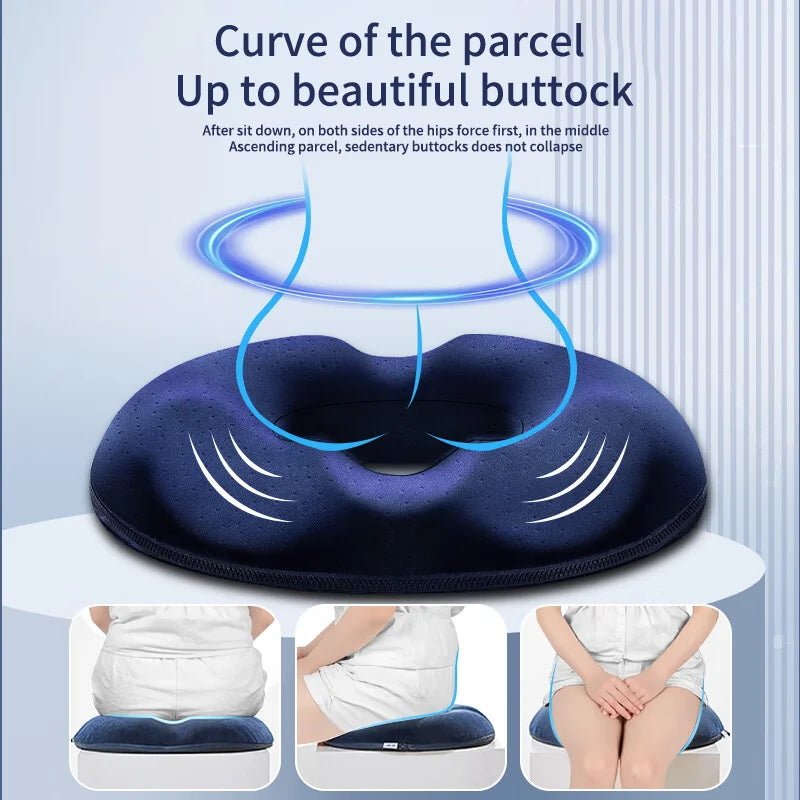 1PCS Donut Pillow - Hemorrhoid Seat Cushion, Tailbone & Coccyx Orthopedic Medical Cushion for Prostate & Memory Foam Chair