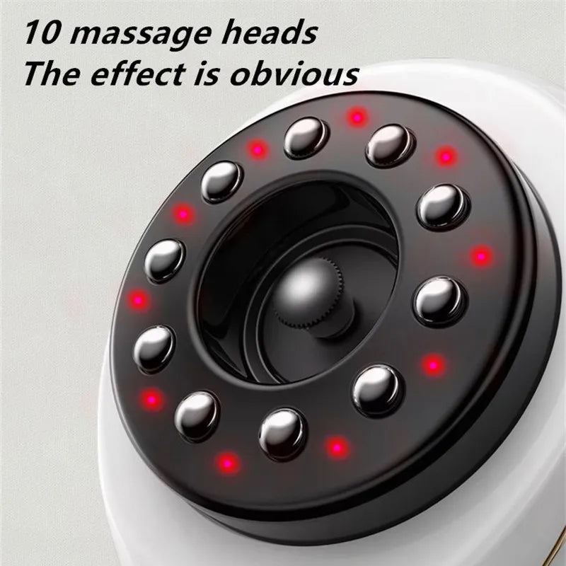 Experience Ultimate Relaxation with Home Electric Guasha Scraping Massage Cupping - Body Massager with Vacuum Cans, Suction Cup, Heating, and Fat Burner, Your Anti-Cellulite Solution