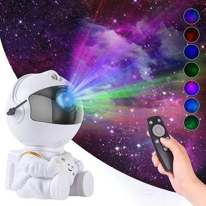 Galaxy Star Projector LED Night Light – Starry Sky Astronaut Lamp for Bedroom and Home Decoration, Children's Gifts