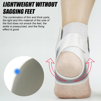 Adjustable Compression Ankle Sleeve - Elastic Ankle Brace Guard for Anti-Sprain Support and Heel Protection