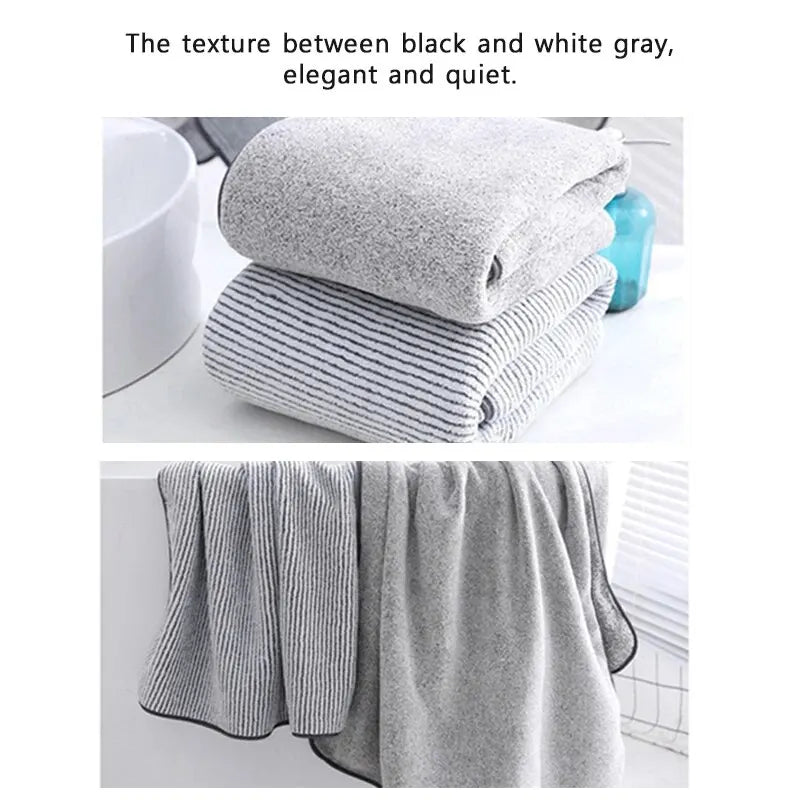 Thickened Microfiber Bath Towels - Body Towel for Gym, Sports, Shower, Spa, and Home Use