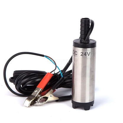 38mm DC 12V/24V Car Mini Water Oil Fuel Transfer Pump - On/Off Switch Submersible