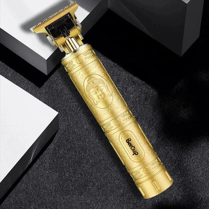 USB Rechargeable Electric Haircutter for Men: Golden Buddha Razor Hair Clipper - Electric Faders Barber ABS 5, Professional Grooming Tool