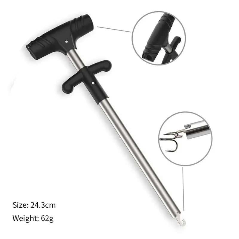 1pcs Fishing Hook Remover Tool: Aluminum Tube Hook Detacher Portable Fish Hook Extractor - Vissen Fish Hook Out Extractor