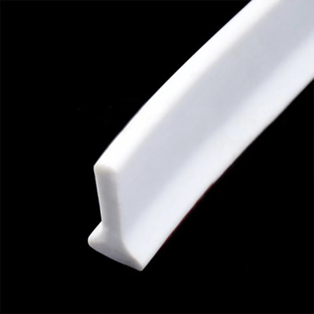 1PC Bathroom Water Stopper Silicone Retaining Strip - Shower Dam Flood Barrier for Dry and Wet Separation - Water Blocker