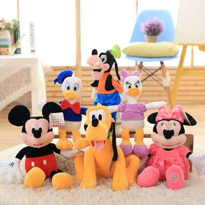 Disney Cartoon Plush Toys - 30/40cm Minnie, Mickey, Pluto, Goofy, Miaomiao House Dolls, Creative Wedding and New Year Mascot Gifts