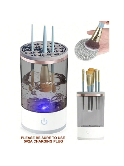 Electric Makeup Brush Cleaner Machine - Fast and Efficient Cleaning Tool