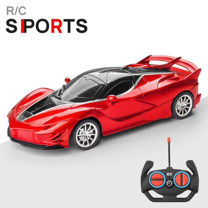 1/18 Scale RC Sports Car with LED Light - 2.4G Radio Remote Control, High-Speed Drifting Vehicle, Racing Toy for Boys and Girls