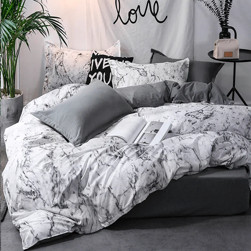 3pcs Duvet Cover Set with Pillow Cases - Comforter Bedding Set for Queen/King or Single Bed, Quilt Cover for Couples