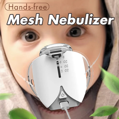 Mini Mesh Nebulizer - Handheld Portable Ultrasonic Humidifier for Children and Adults, Silent Asthma Automizer