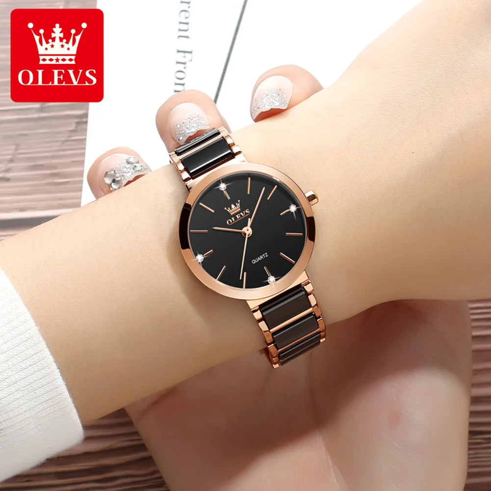 OLEVS Women’s Luxury Wristwatch – Elegant Bracelet, Waterproof Fashion Quartz Watch, Reloj Para Mujer