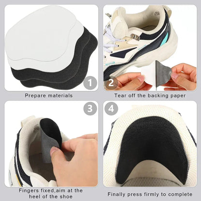 6pcs Sports Shoe Repair Stickers - Suede Heel Protector and Anti-Wear Patches | Self-Adhesive Insole Pads for Foot Care