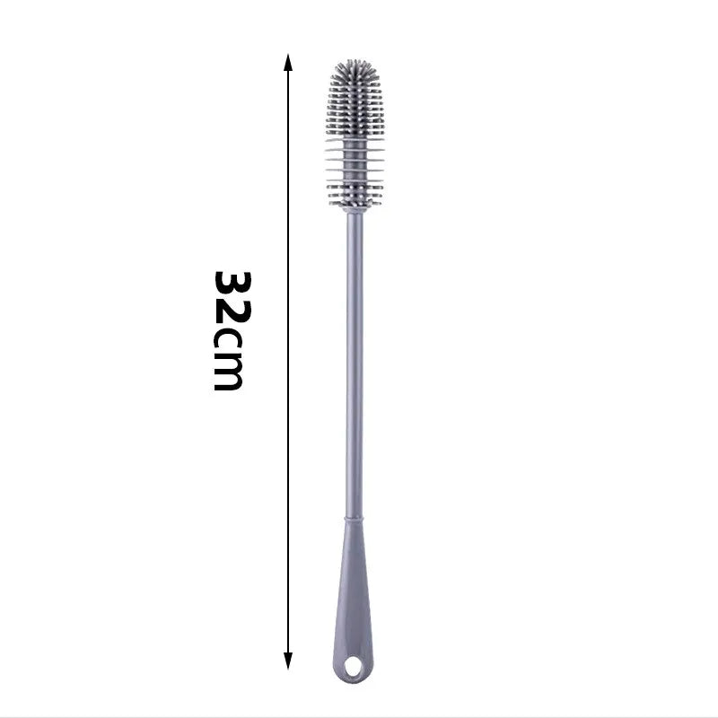 Long Handled Silicone Bottle Brush - Household Multifunctional Cleaning Tool for Insulation Cups