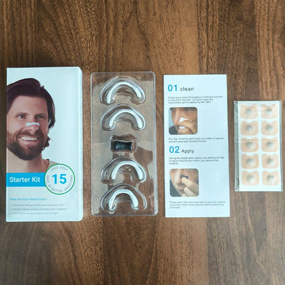 15 Pairs Magnetic Nasal Strips - Breathing Dilators to Increase Air Intake, Improve Sleep, and Reduce Snoring for Nighttime Use