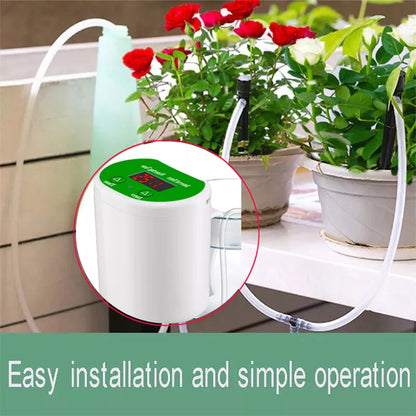 Smart Eshico Watering Machine - Digital Garden Irrigation System with Adjustable Timer and Rechargeable Sprinklers, Intelligent Watering Tools