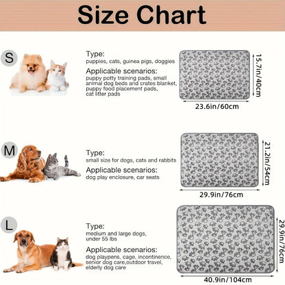 Soft Fluffy Pet Blanket - High-Quality Warm and Comfortable Mat with Cute Cartoon Pattern for Cats and Dogs