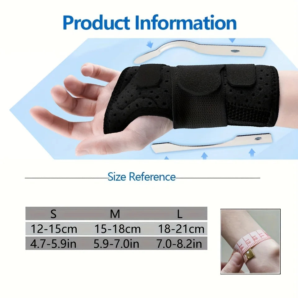 Breathable Professional Wrist Support | Splint Brace for Arthritis, Carpal Tunnel, Sprains, Tendinitis