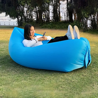 Portable Inflatable Lounger: Waterproof Air Sofa for Camping, Beach, and Outdoor Adventures - Comfortable Couch for Hiking and Picnics