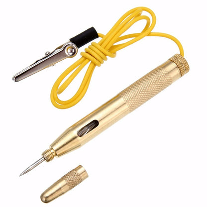 Auto Car Light Circuit Tester Lamp - DC Voltage 6V, 12V, 24V Copper Test Pen and Probe Light System Tool