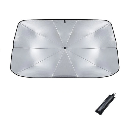 Car Sunshade Retractable Front Windshield Parasol: Sunscreen Heat Insulation for Car Sun Protection