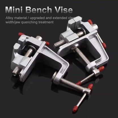 35MM Aluminium Alloy Table Bench Clamp Vise | Multi-functional Screw Vise for DIY Craft Mold Repair | Fixed Bench Tool