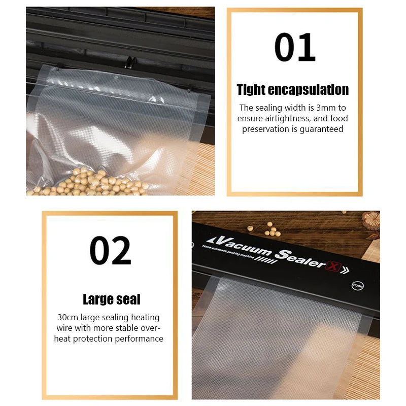 220V Automatic Food Vacuum Sealer with Bags