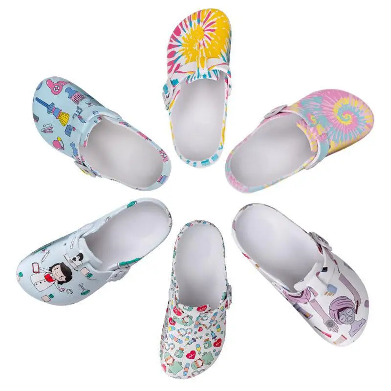 Women's Medical Shoes - EVA Non-Slip Laboratory Clogs for Doctors and Nurses, Casual Beach Surgical Work Slippers