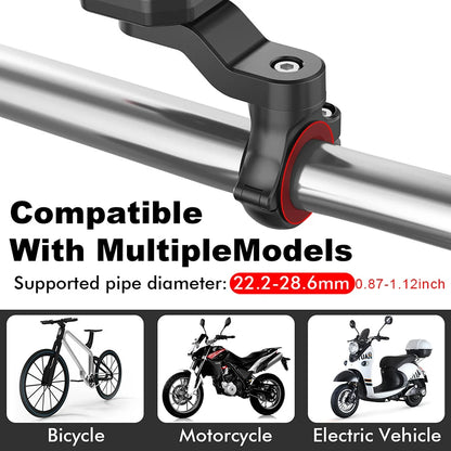 Universal Bicycle Handlebar Phone Holder - Adjustable Vibration Dampener Bracket for Motorcycle & Mountain Bike