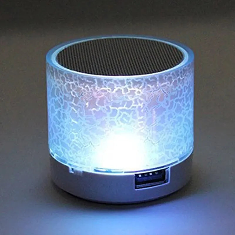 Bluetooth Mini Speaker - Wireless Speaker with Colorful LED, TF Card, USB Subwoofer, Portable MP3 Music Sound Column for PC Phone