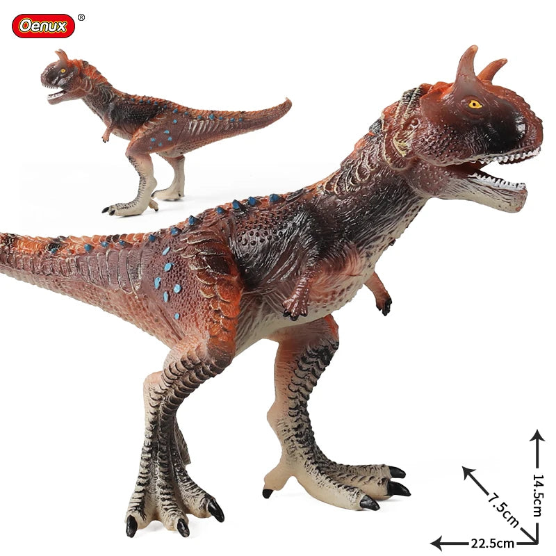 Oenux Dinosaurs World Action Figures - Savage Jurassic Collection Featuring Indominus Rex, Spinosaurus and Triceratops, Ideal Kids Gift