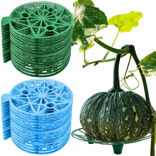 10-Piece Watermelon Stand Fruit Support Basket - Vegetable Plant Tray Rack for Melons, Squash, Pumpkins, and More - Protective Holder