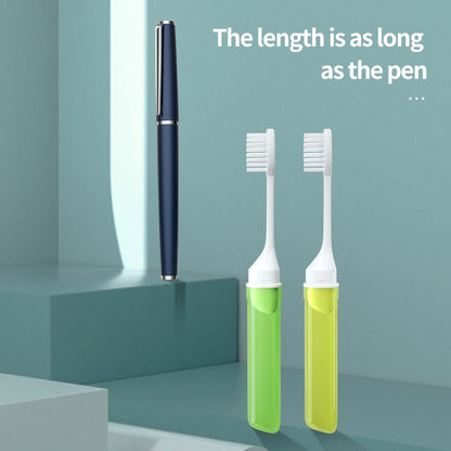 Portable Folding Travel Toothbrush: Compact and Convenient Tooth Brush for Outdoor Camping and Traveling - Perfect for Adults on the Go