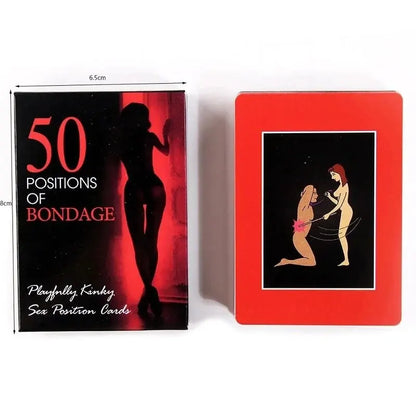 Adult Sex Card Game: Explore 50 Kinds of Bedroom Commands - Perfect Naughty Gift for Valentine's Day Couples Party