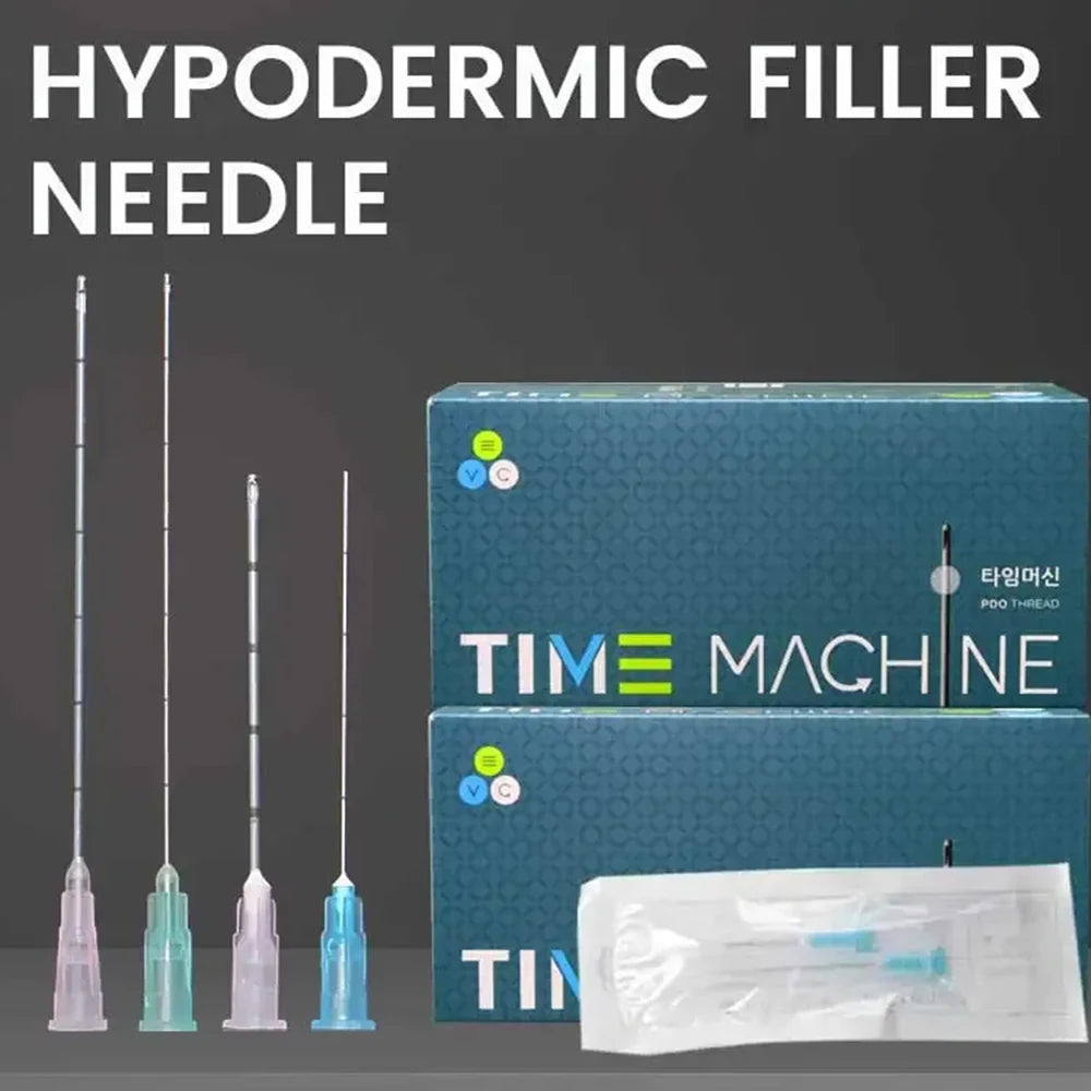 50 Pack Disposable Blunt-Tip Cannula Needles in Various Gauges ( 22g 23G 25G 27G 18G 30G ) and Lengths ( 50mm-70mm ) for Body Piercing and Tattoo Applications