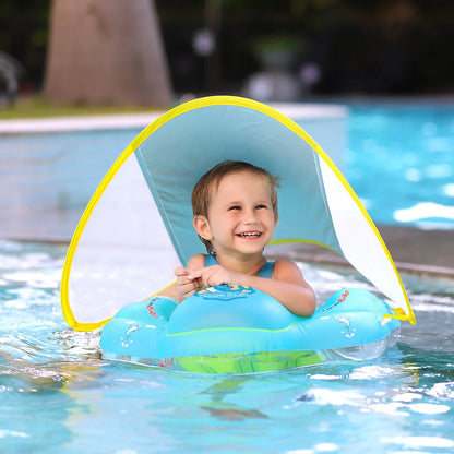 New Upgraded Inflatable Baby Swimming Float - Infant Floating Kids Swim Ring for Summer Bathing - Toddler Toys Circle Rings