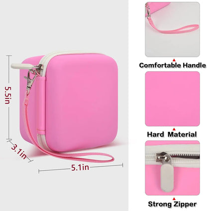 Kid Camera Case: Storage Holder Bag for Girls Toddler Instant Digital Video Cameras - Compatible with Kids' Cameras