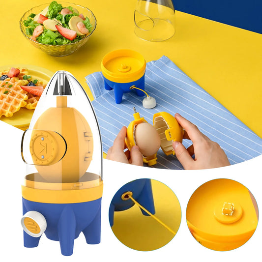 Rocket Manual Golden Egg Puller - Household Scrambler and Yolk Mixer, Albumen Blender for Unbroken Eggs, Kitchen Tool
