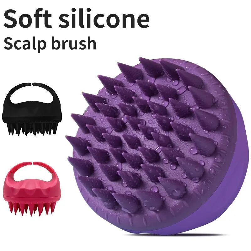 Handle Hair Washing Brush: Scalp Scrubber Shampoo Massager & Exfoliator Comb - Cleanse and Revitalize with Scalp Scrubber Tools