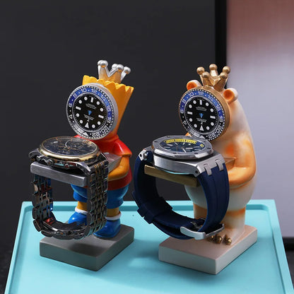 Originality Watch Holder: Creative Display Stand for Watches - Personalized Resin Fashion Tray Shelf, Decorative Ornaments