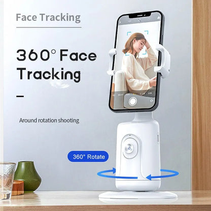 Intelli - AI Mini Selfie Stick with Automatic Tracking - 360 Degree Rotating Smart Follow Live Phone Bracket and Gimbal