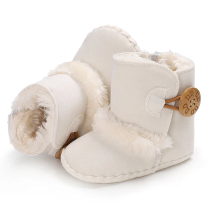 2022 Baby Winter Boots - Warm & Fashionable Toddler Shoes for Girls & Boys 0-18M | Cozy Fuzzy First Walkers