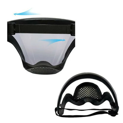 Full Face Protection Anti-Fog Mask with Splash Guard and Spherical Goggles