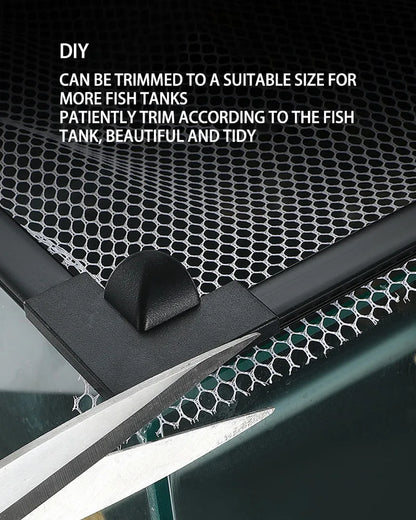 Invisible Magnetic Fish Tank Anti-Jump Net - Suction Sea Tank Escape Cover for Secure Enclosure