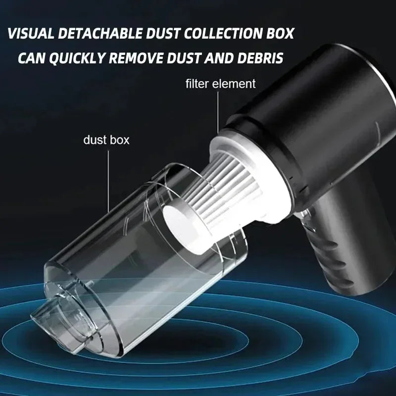 Portable Small Vacuum Cleaner – Handheld, Multi-Purpose for Vehicles and Household, Compact Car Vacuum Pump