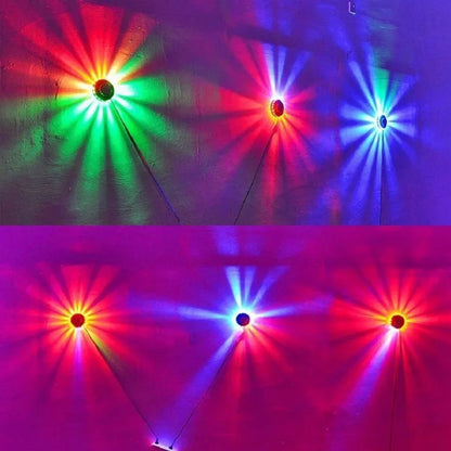 Colorful Disco Lights - 48 LED Rotating Wall Lights for Flash Bar, KTV, Shop, Net Red Background, Stage Decorative Lighting