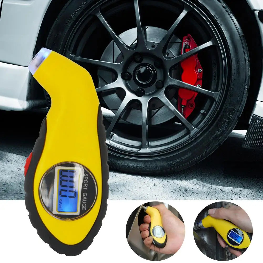 Digital Tire Pressure Gauge LCD: Car Bike Truck Auto Air PSI Meter Tester Tyre